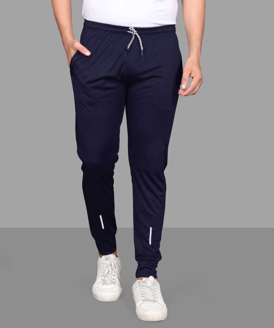 SYFKO Men's Lycra Track Pants Blue : : Clothing & Accessories